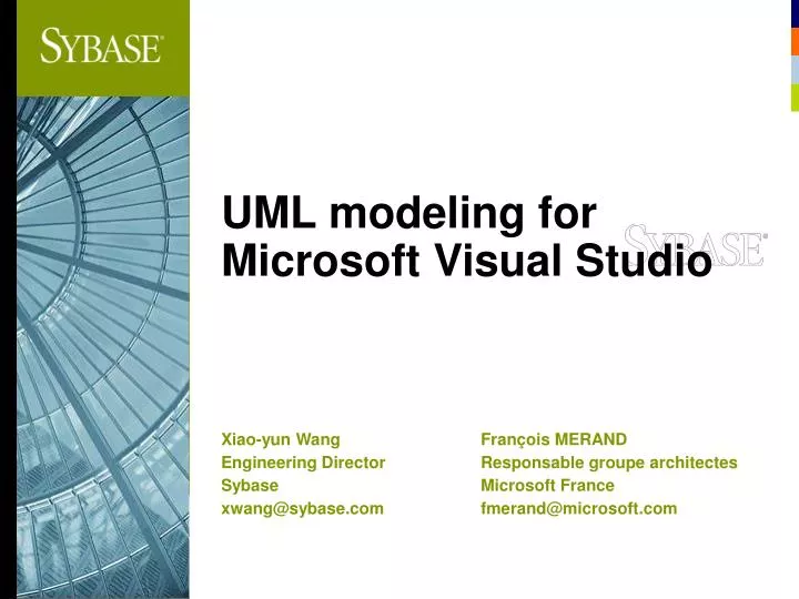 uml modeling for microsoft visual studio