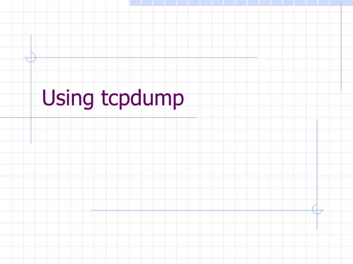 using tcpdump
