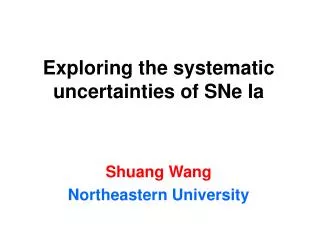 Exploring the systematic uncertainties of SNe Ia