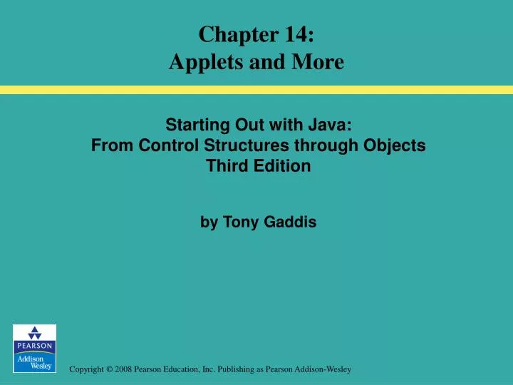 starting out with java from control structures through objects third edition by tony gaddis