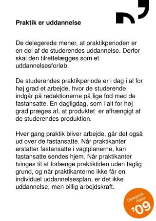 praktik er uddannelse