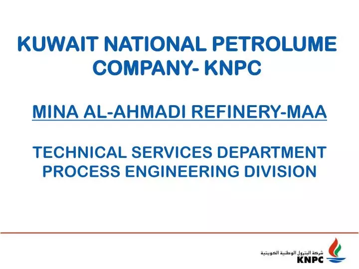 kuwait national petrolume company knpc