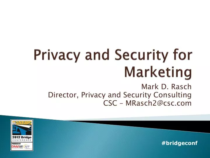 privacy and security for marketing