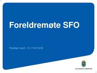 foreldrem te sfo