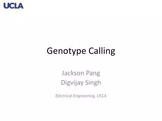 Genotype Calling