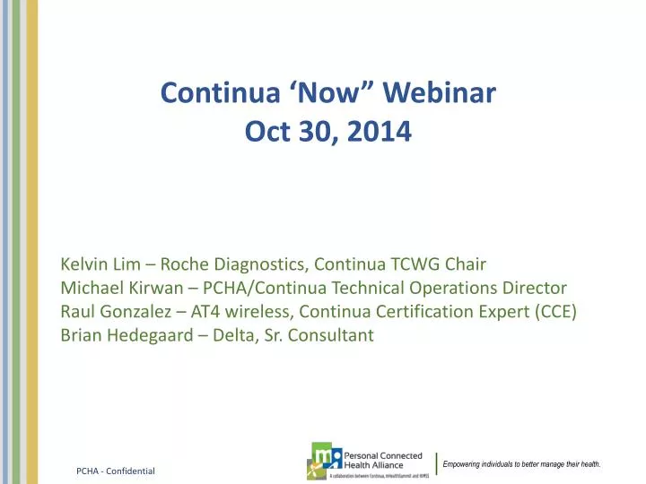 continua now webinar oct 30 2014