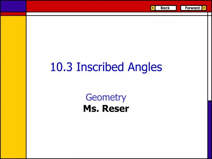 10 3 inscribed angles