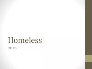 Homeless