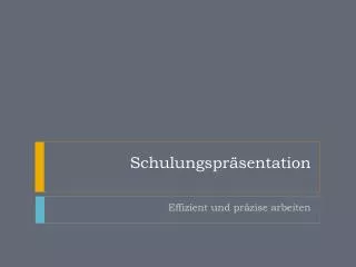 schulungspr sentation