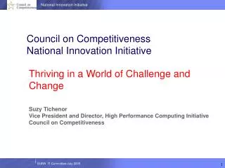 Thriving in a World of Challenge and Change Suzy Tichenor