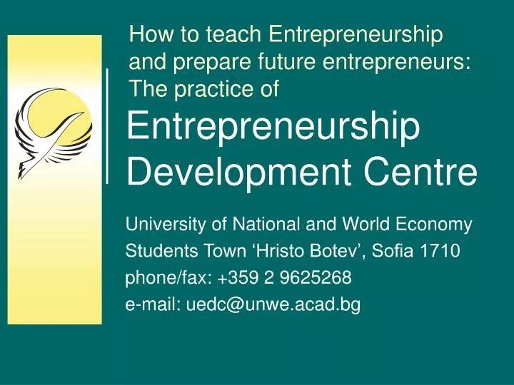 entrepreneurship development centre
