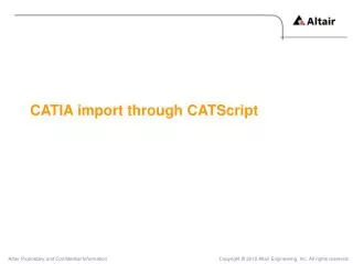 CATIA import through CATScript