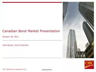 Canadian Bond Market Presentation