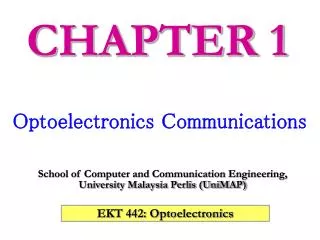 Optoelectronics Communications