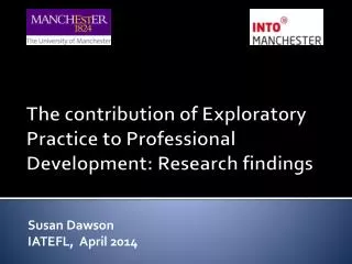 The contribution of Exploratory Practice to Professional Development: Research findings