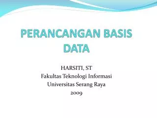 perancangan basis data
