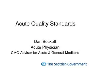Acute Quality Standards