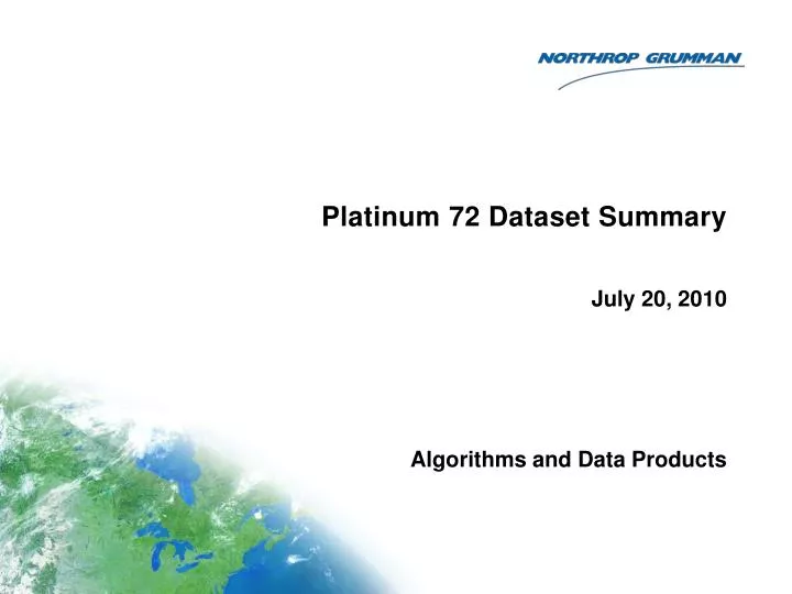 platinum 72 dataset summary