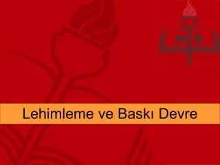 lehimleme ve bask devre