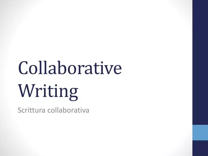 collaborative writing