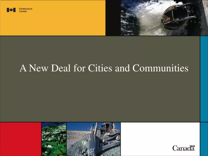 a new deal for cities and communities