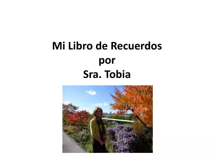 mi libro de recuerdos por sra tobia