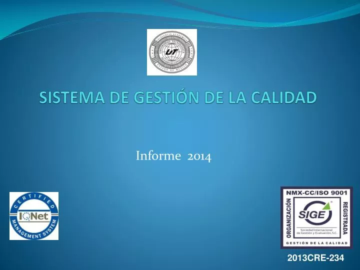 sistema de gesti n de la calidad