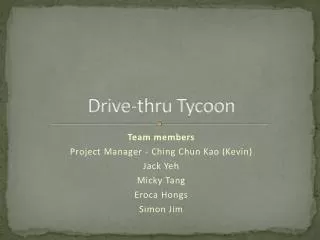 Drive-thru Tycoon