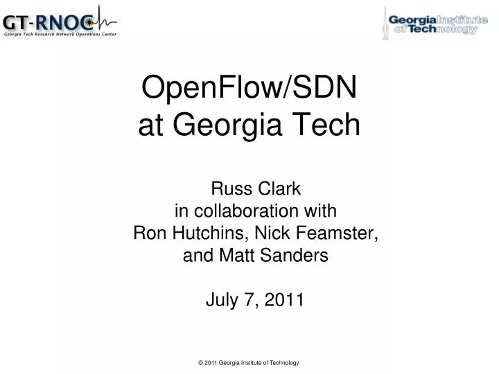 openflow sdn at georgia tech