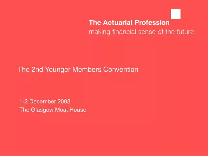 the 2nd younger members convention