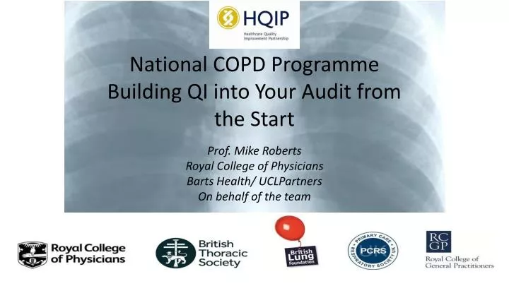 national copd programme building qi into your audit from the start