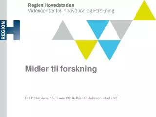 midler til forskning