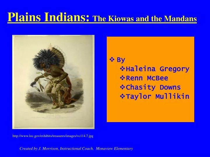 plains indians the kiowas and the mandans
