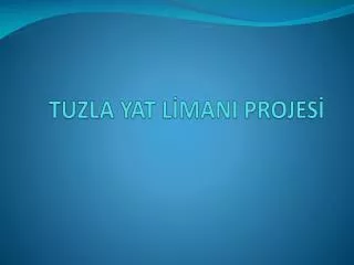 tuzla yat l mani projes