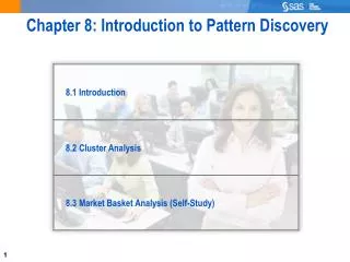Chapter 8: Introduction to Pattern Discovery