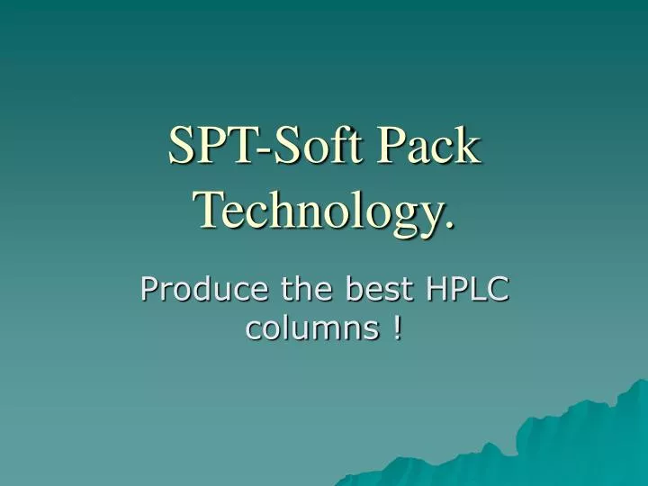 spt soft pack technology