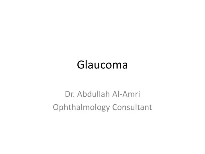 glaucoma