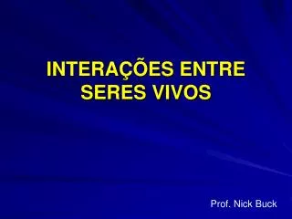 intera es entre seres vivos