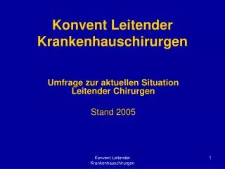 konvent leitender krankenhauschirurgen