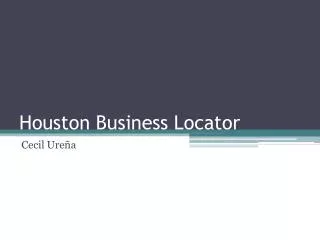 Houston Business Locator