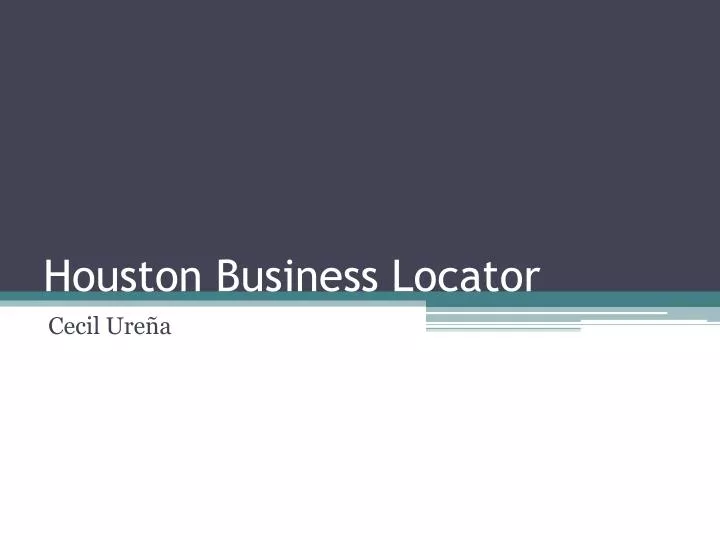 houston business locator