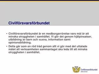 civilf rsvarsf rbundet