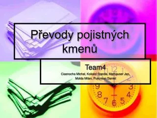 p evody pojistn ch kmen