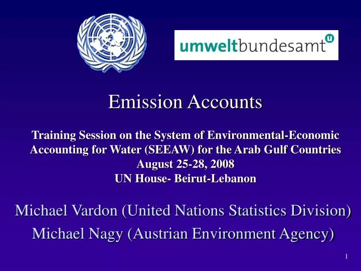 michael vardon united nations statistics division michael nagy austrian environment agency