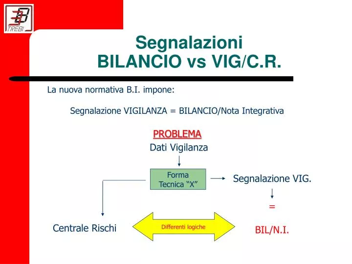 segnalazioni bilancio vs vig c r