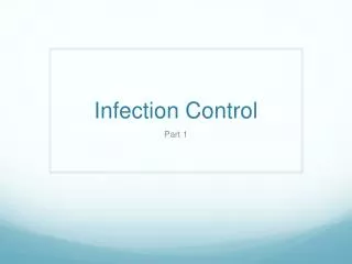 Infection Control