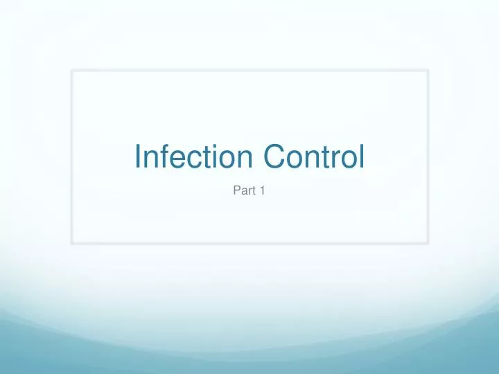 infection control