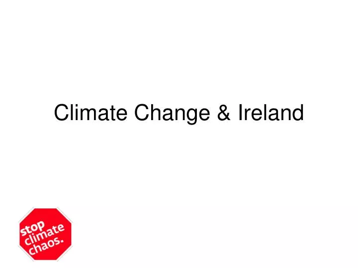 climate change ireland