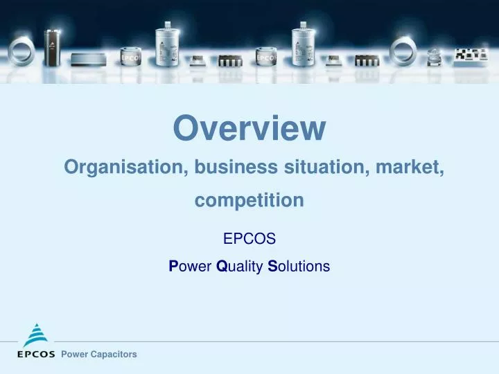 overview organisation business situation market competition