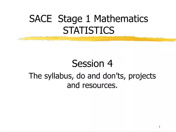 sace stage 1 mathematics statistics
